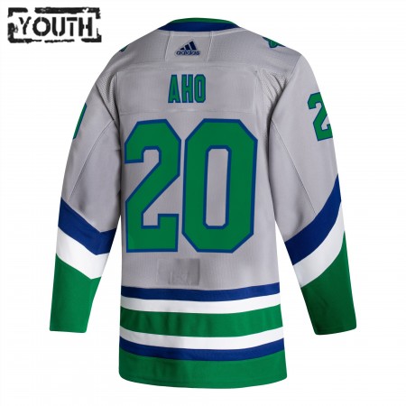 Carolina Hurricanes tröja Sebastian Aho 20 2020-21 Reverse Retro Authentic - NHL Tröjor Barn
